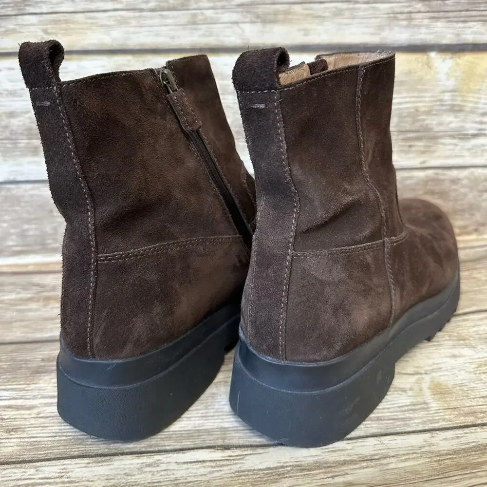 Eileen Fisher Floyd Waterproof Boots in Chocolate Brown Size 11